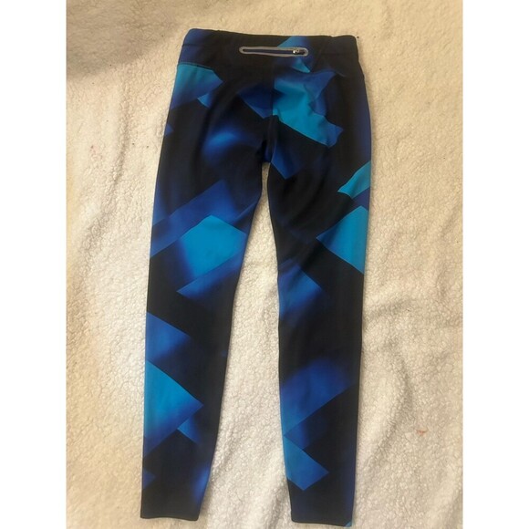 Athleta Blue Multi Sonar Magnetic Tight Leggings Blue Black Colorblock Medium - Picture 4 of 7
